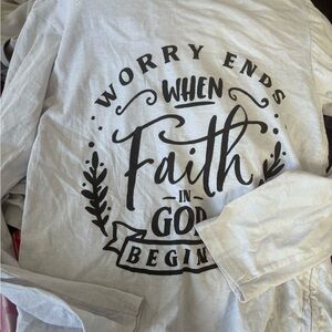 Women's White Ling Sleeve